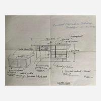 George Nakashima (American, 1905-1990) Special "Double Sliding-Door Cabinet", New Hope, Pennsylvania, 1962
