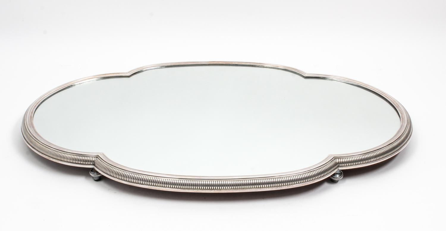 A Silver-Plate Table Plateau Width 25 3/4 inches. — 19TH/20TH CENTURY