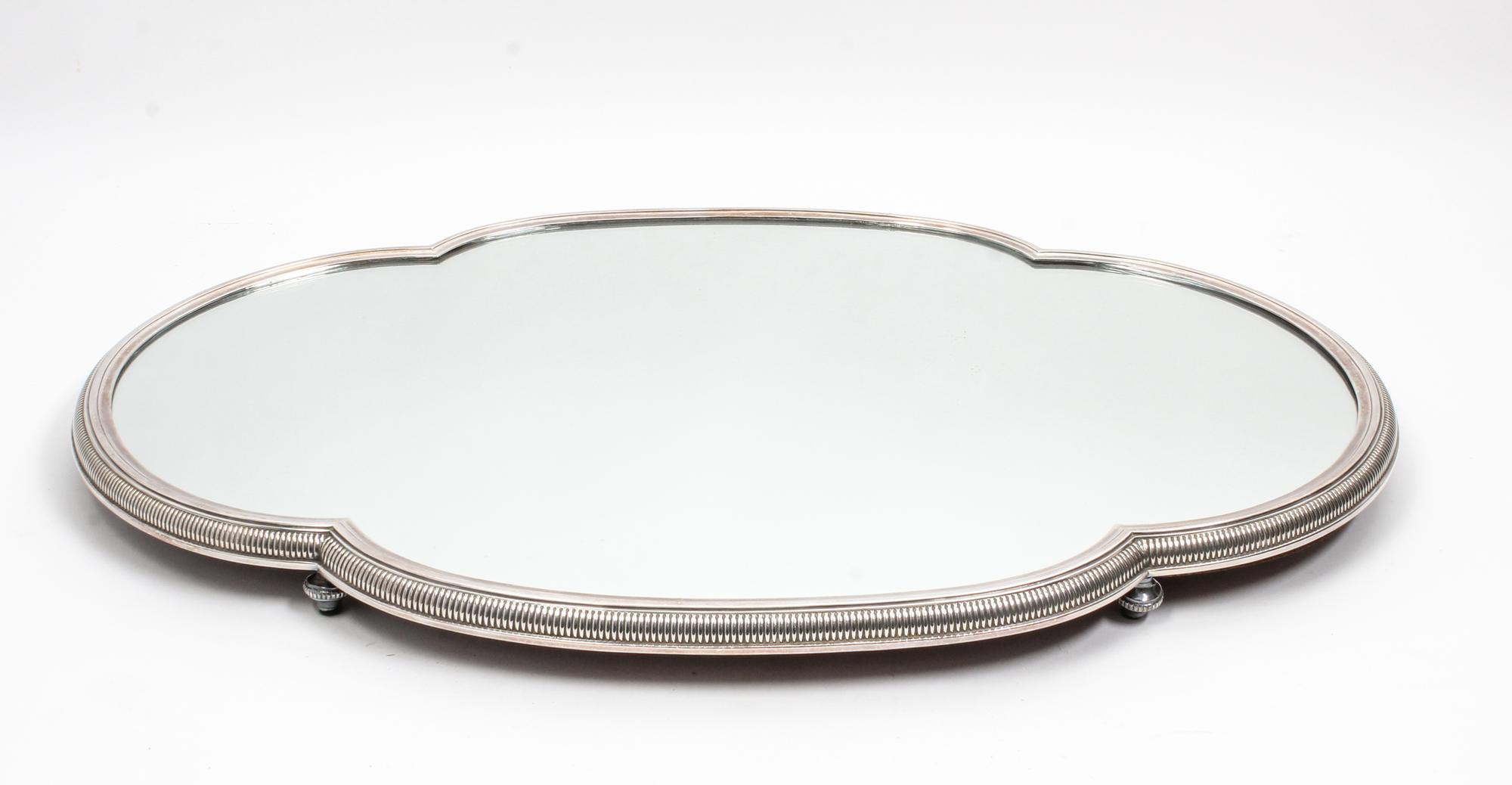 A Silver-Plate Table Plateau Width 25 3/4 inches. — 19TH/20TH CENTURY
