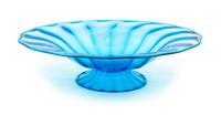 Steuben, 20TH CENTURY, a celeste blue glass center bowl