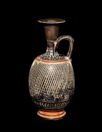 An Apulian Gnathian-Ware Lattice Pattern Lekythos