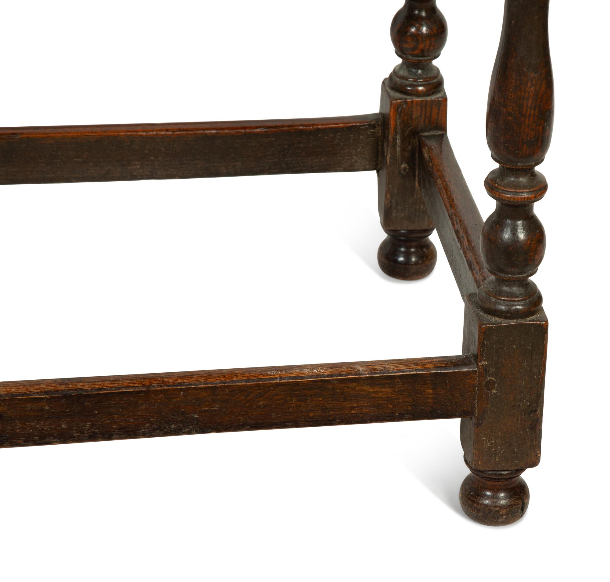 A William and Mary Oak Table