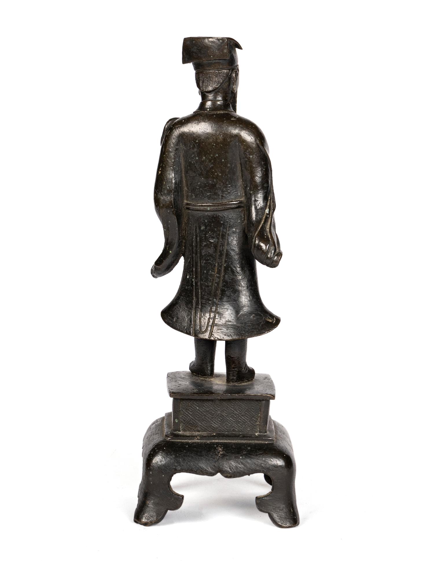 A Chinese Bronze Figure of a Daoist Immortal