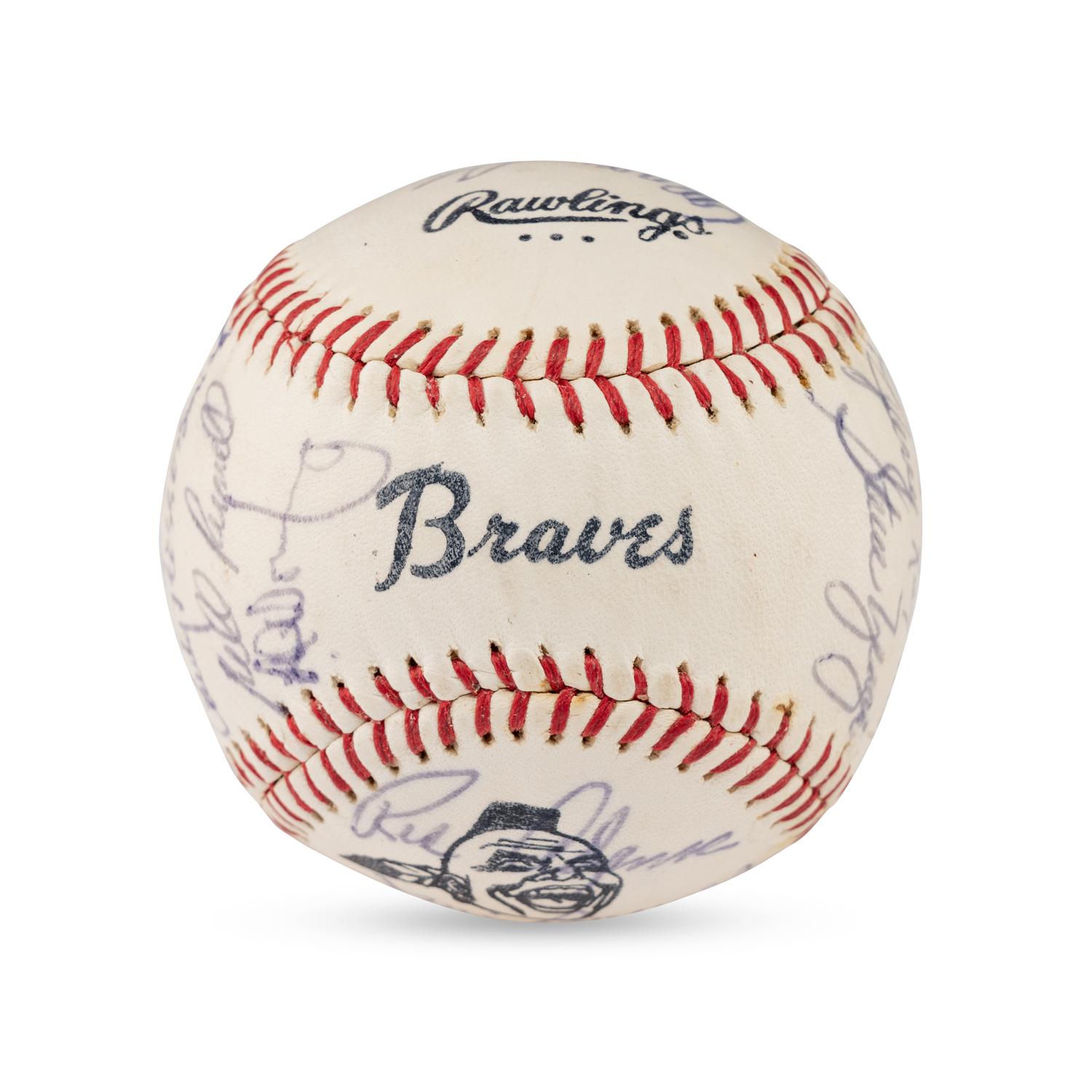 A 1973 Los Angeles Dodgers Team Signed Autograph Baseball