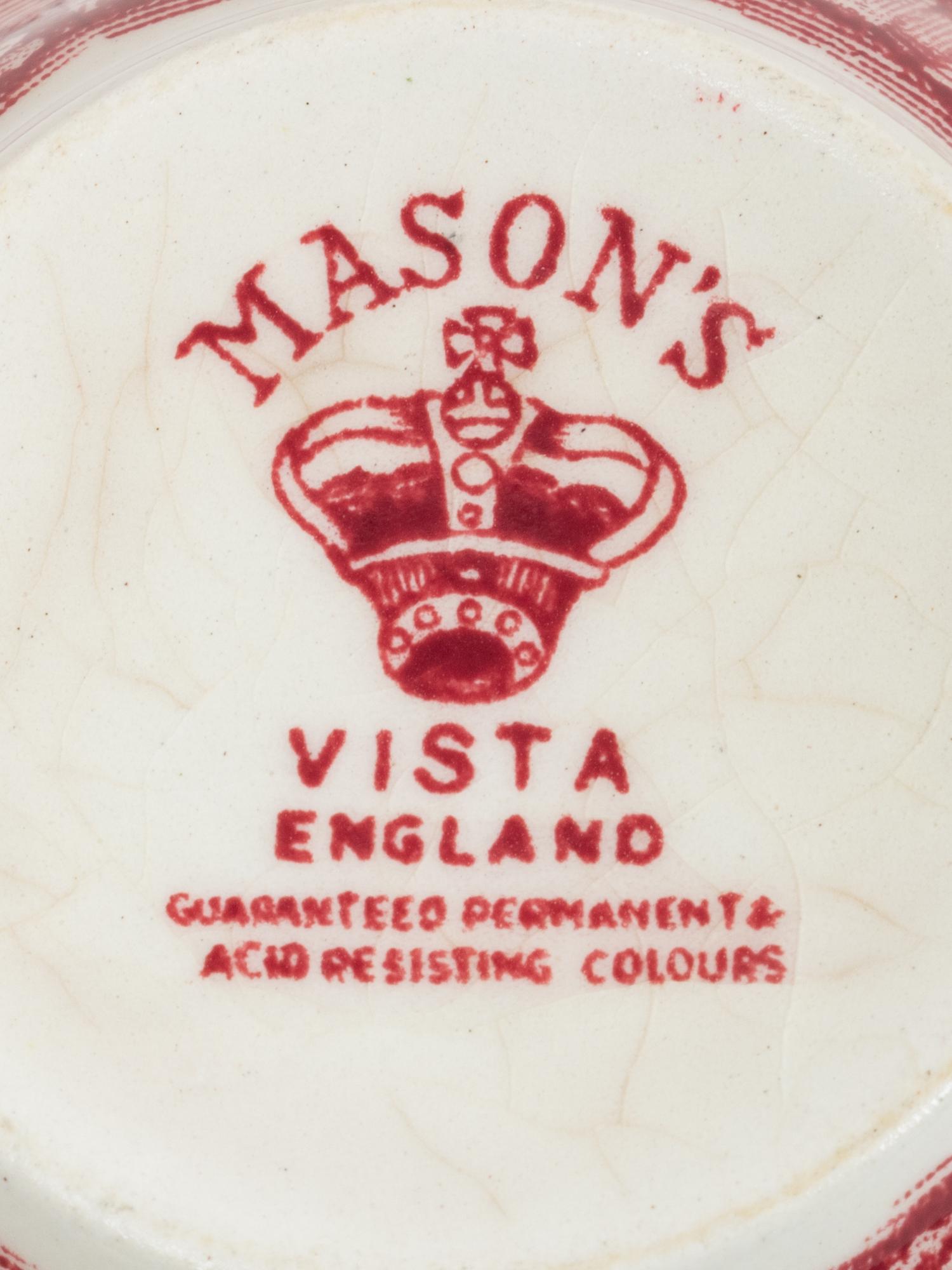 A Mason's Ironstone Vista Pattern Dinnerware Service