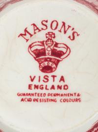 A Mason's Ironstone Vista Pattern Dinnerware Service