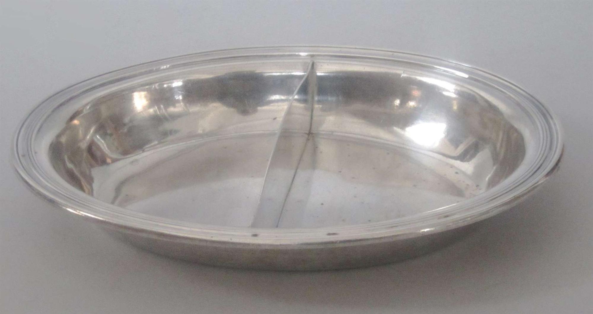 Sterling silver divided serving dish tiffany & co., new york, ny, 20th century