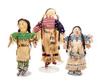 Collection of Plains Beaded Dolls