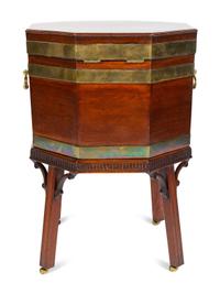 A George III Mahogany Octagonal Cellarette Circa 1780