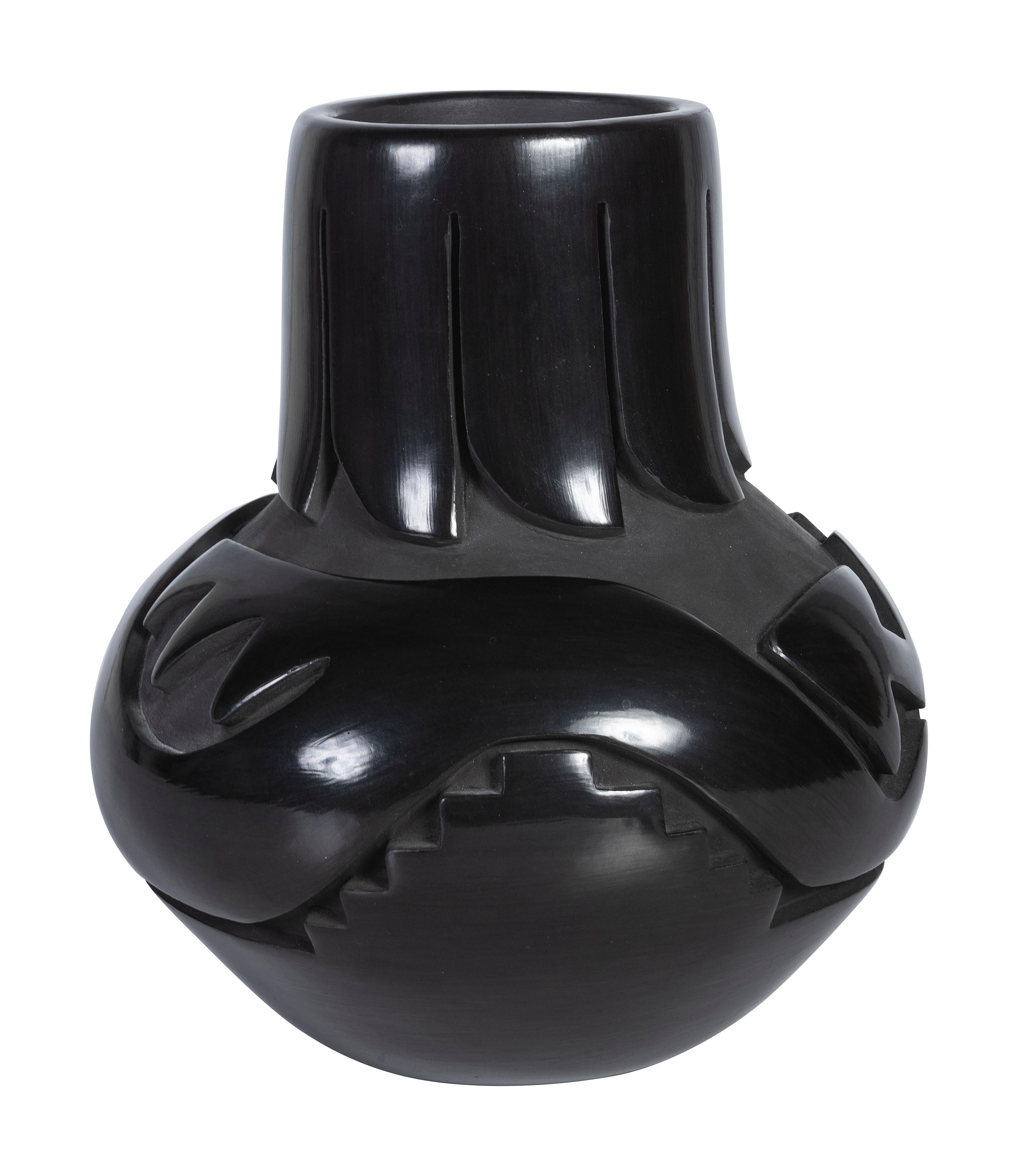 Blackware Pottery Vase