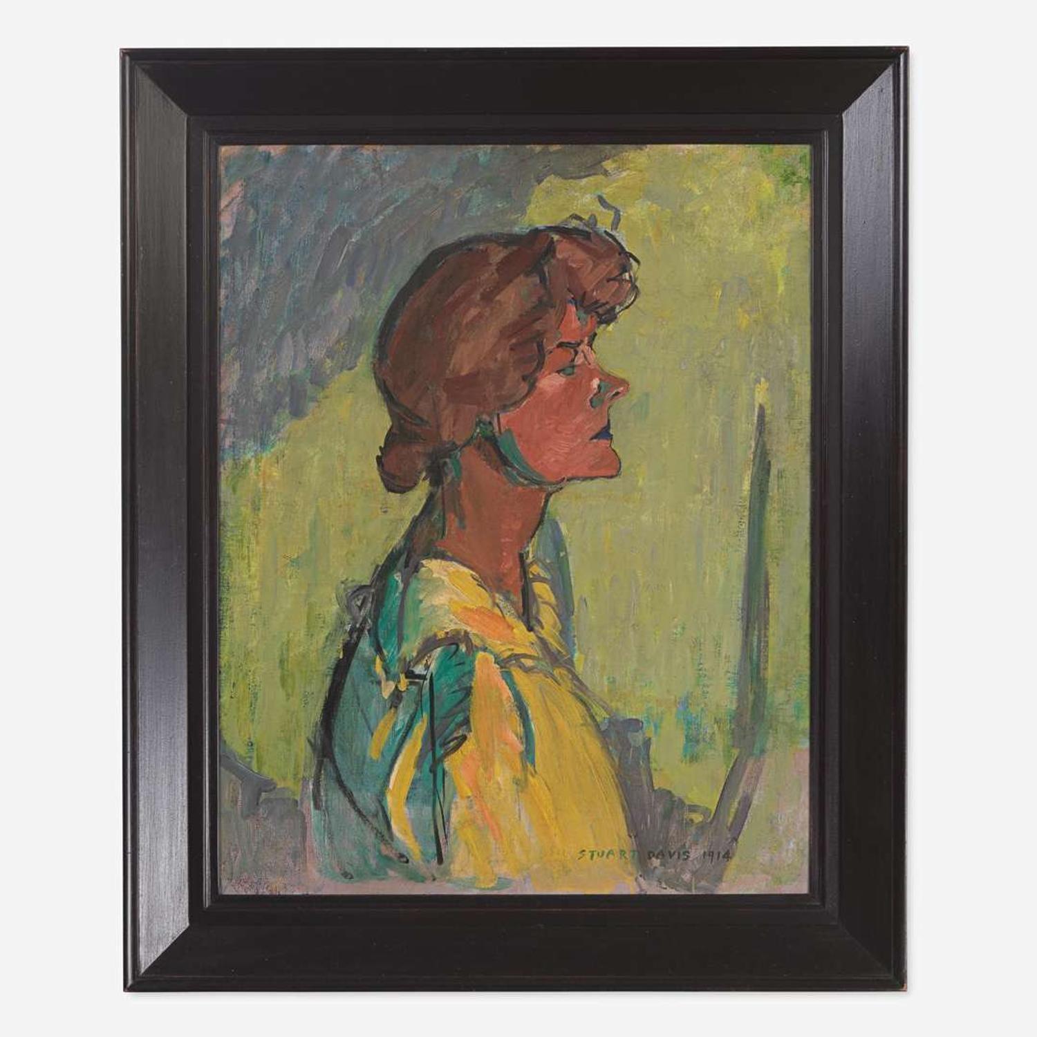 Stuart Davis (American, 1892-1964) Portrait of a Woman in Profile