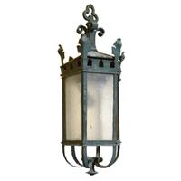 A Bronze Light Fixture 12" W x 12" D x 35" H — Argentina, Early 20th Century
