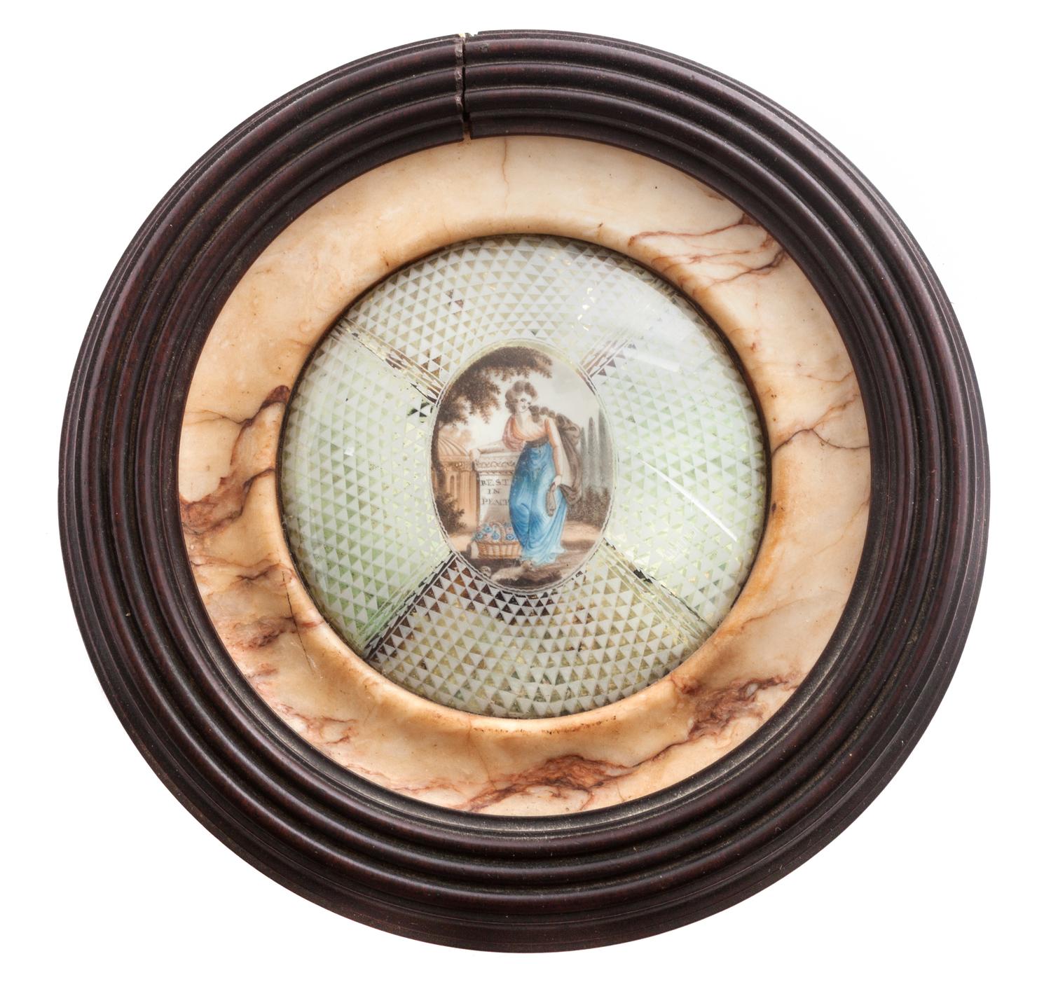 An English Portrait Miniature Diameter 8 3/8 inches.