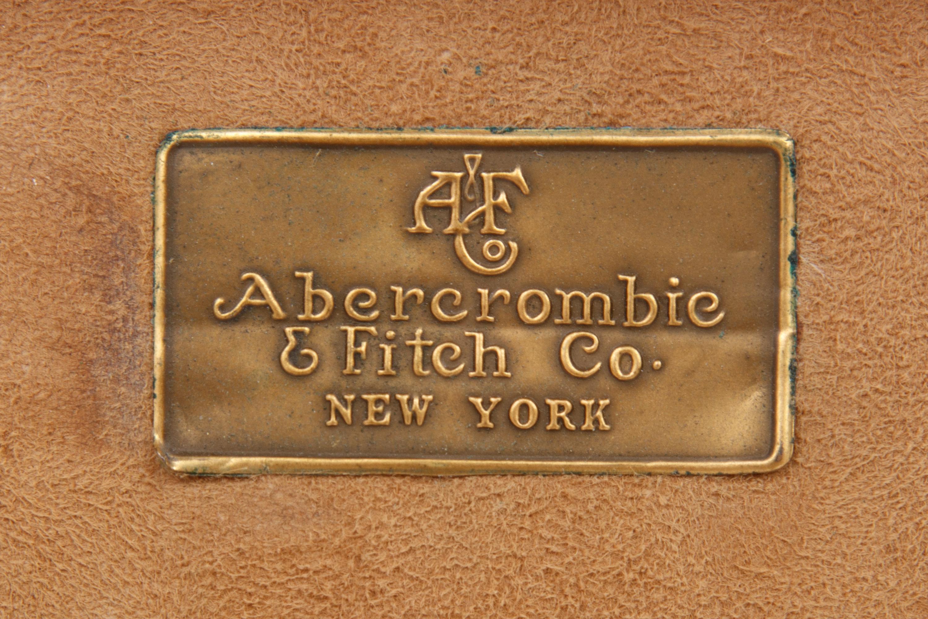 A Leather-Cased Set of Silver-Plate Flasks Retailed by Abercrombie & Fitch