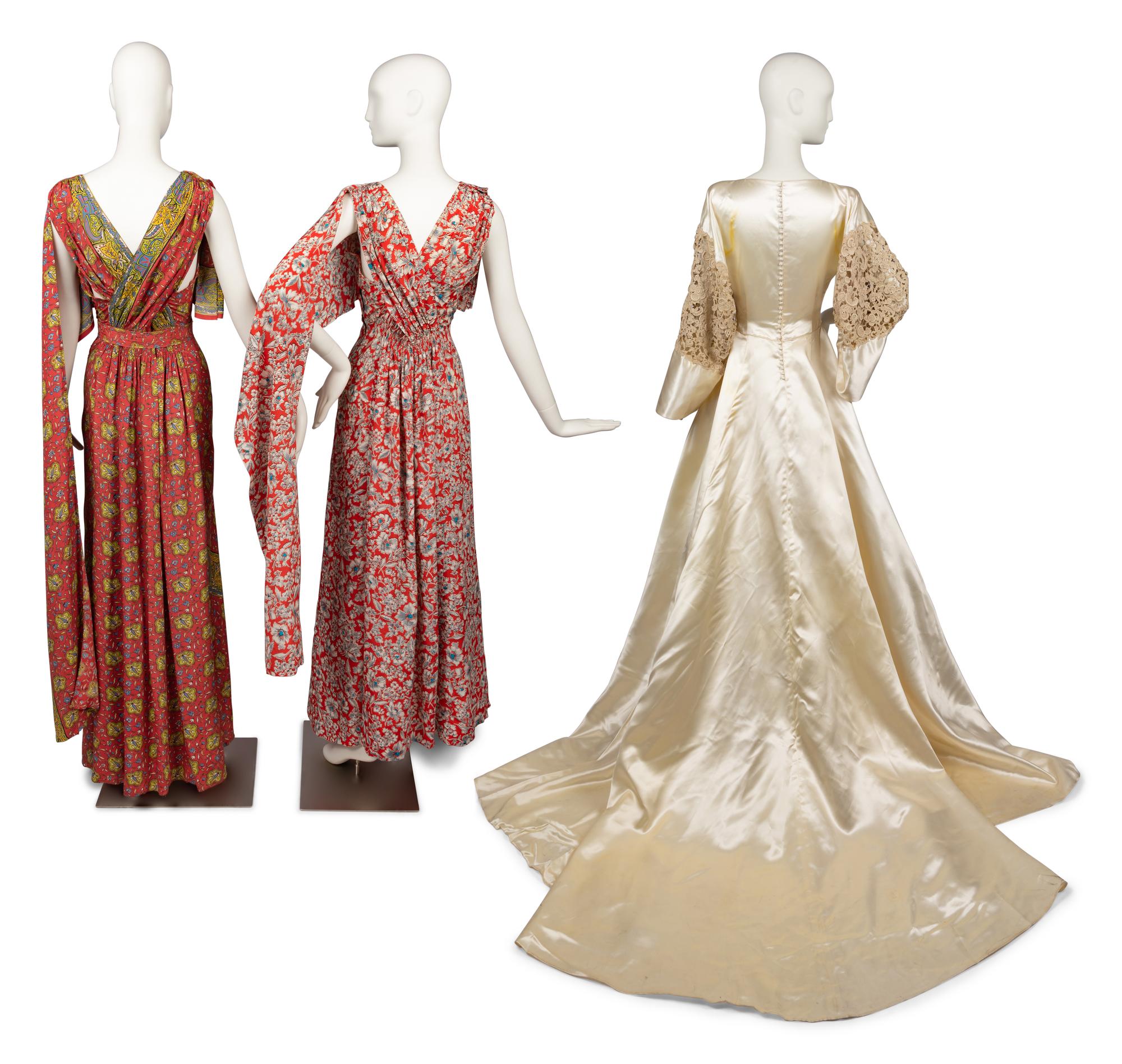 Three Dresses Made by Chicago Makers: Marguerite Pick and Lily Huffernan, 1930-1940s