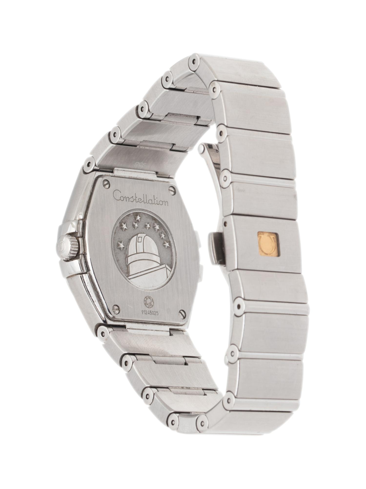 OMEGA, STAINLESS STEEL AND DIAMOND 'CONSTELLATION' WATCH