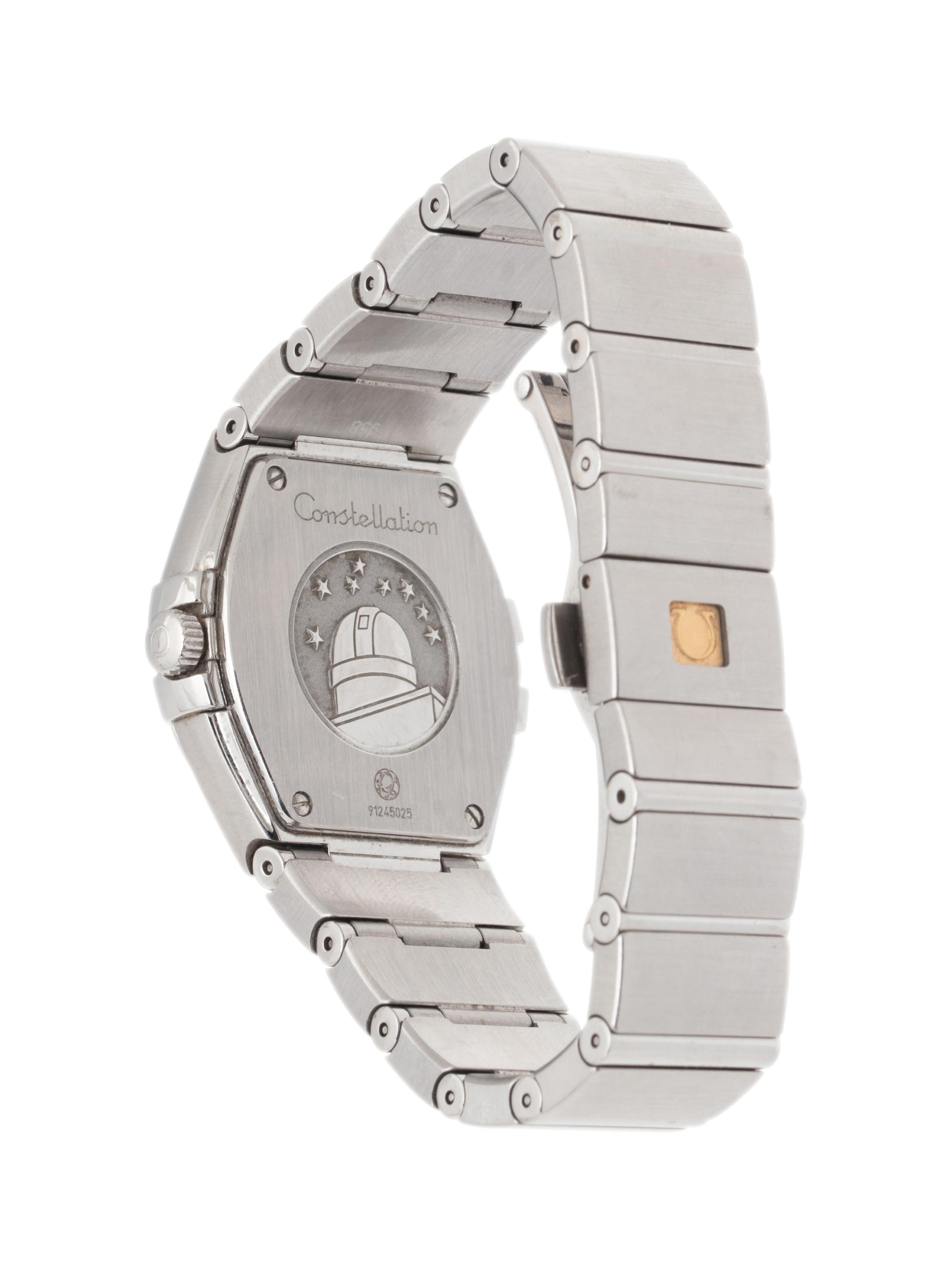 OMEGA, STAINLESS STEEL AND DIAMOND 'CONSTELLATION' WATCH