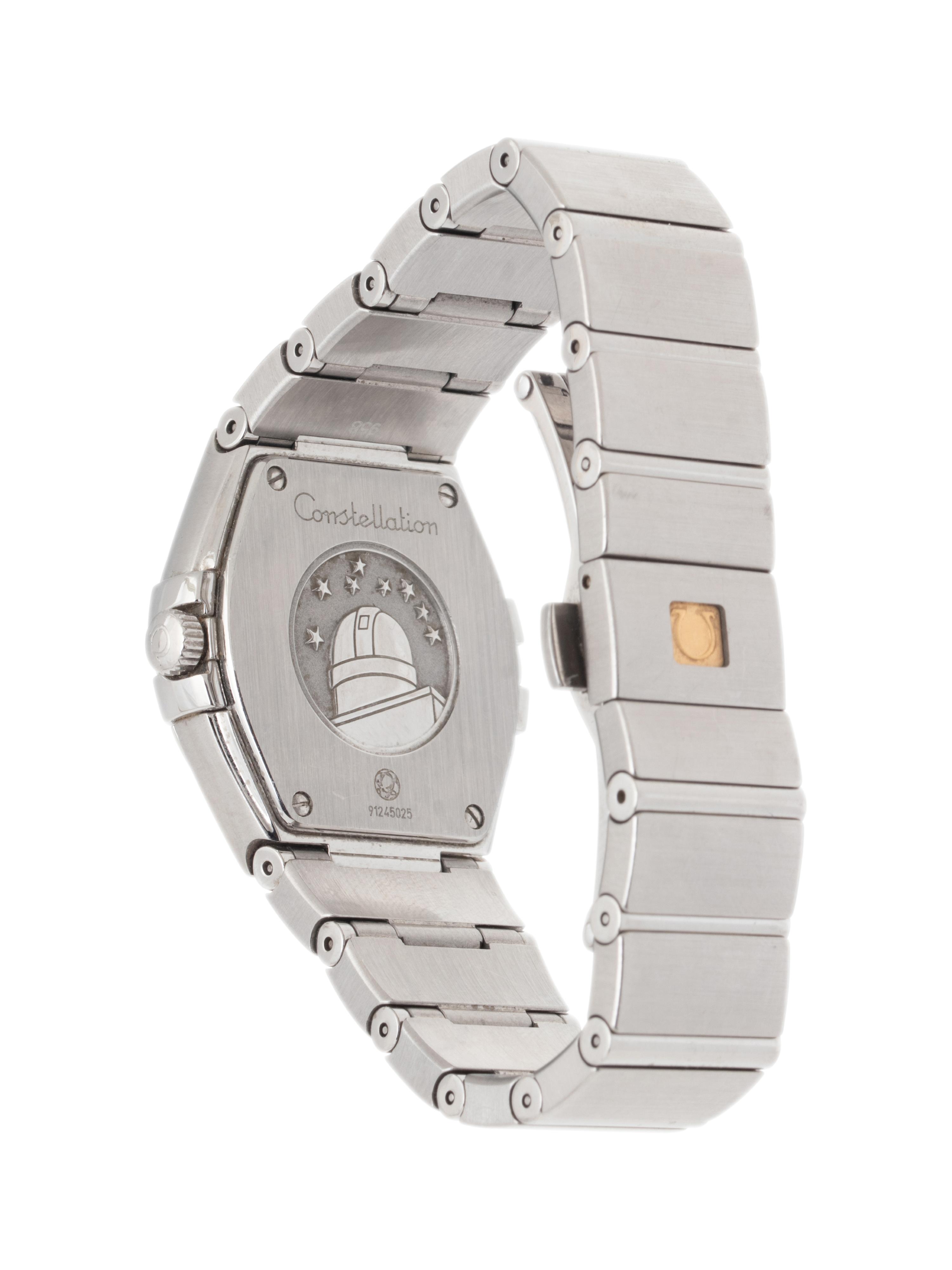 OMEGA, STAINLESS STEEL AND DIAMOND 'CONSTELLATION' WATCH