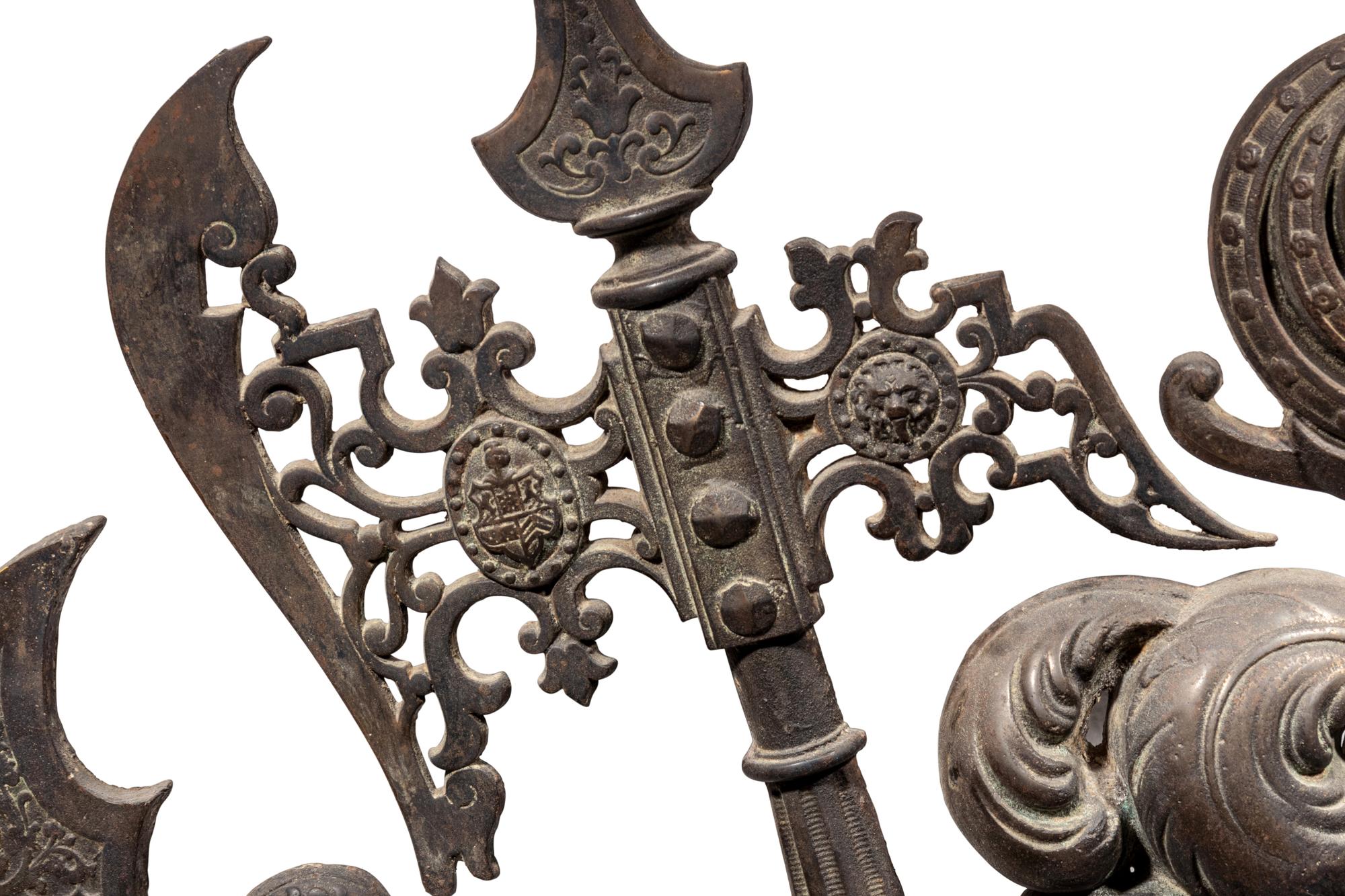 A Cast Iron or Bronze Armor Trophy Ornament