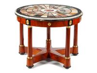 An Empire Style Gilt Bronze Mounted Specimen Marble Table