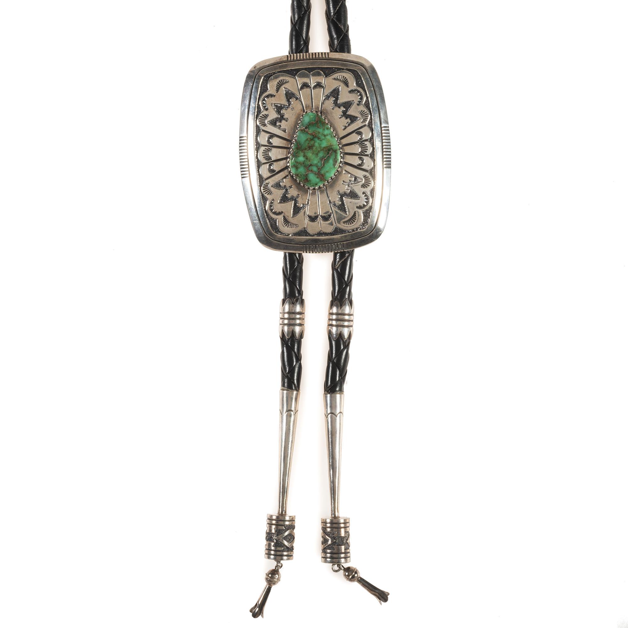 Sterling Silver and Turquoise Bolo Tie