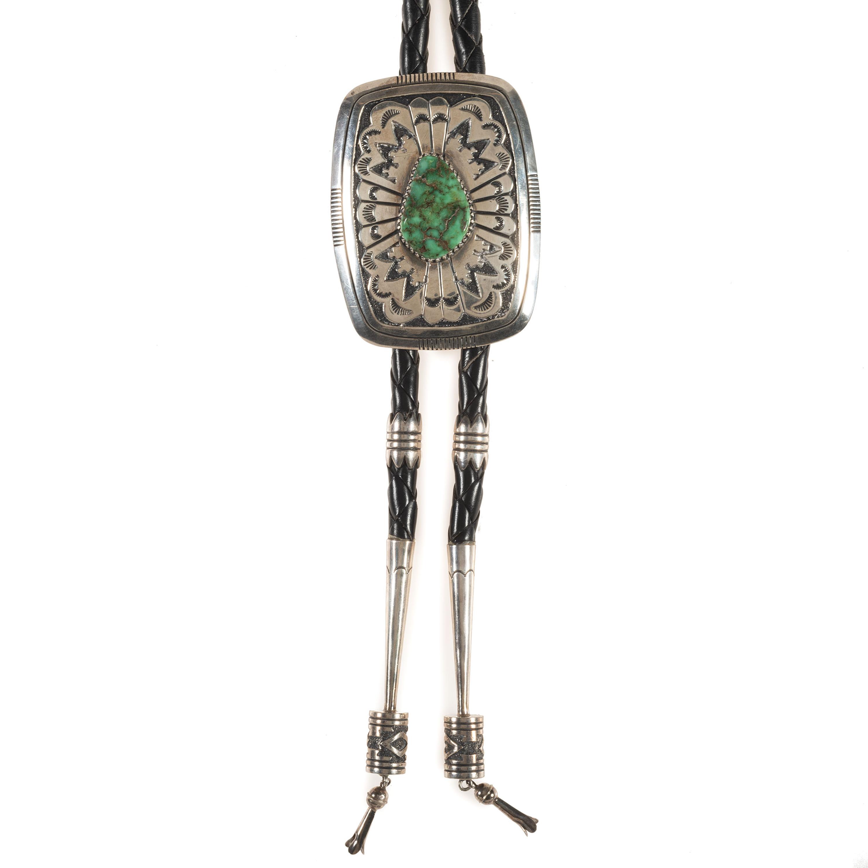 Sterling Silver and Turquoise Bolo Tie