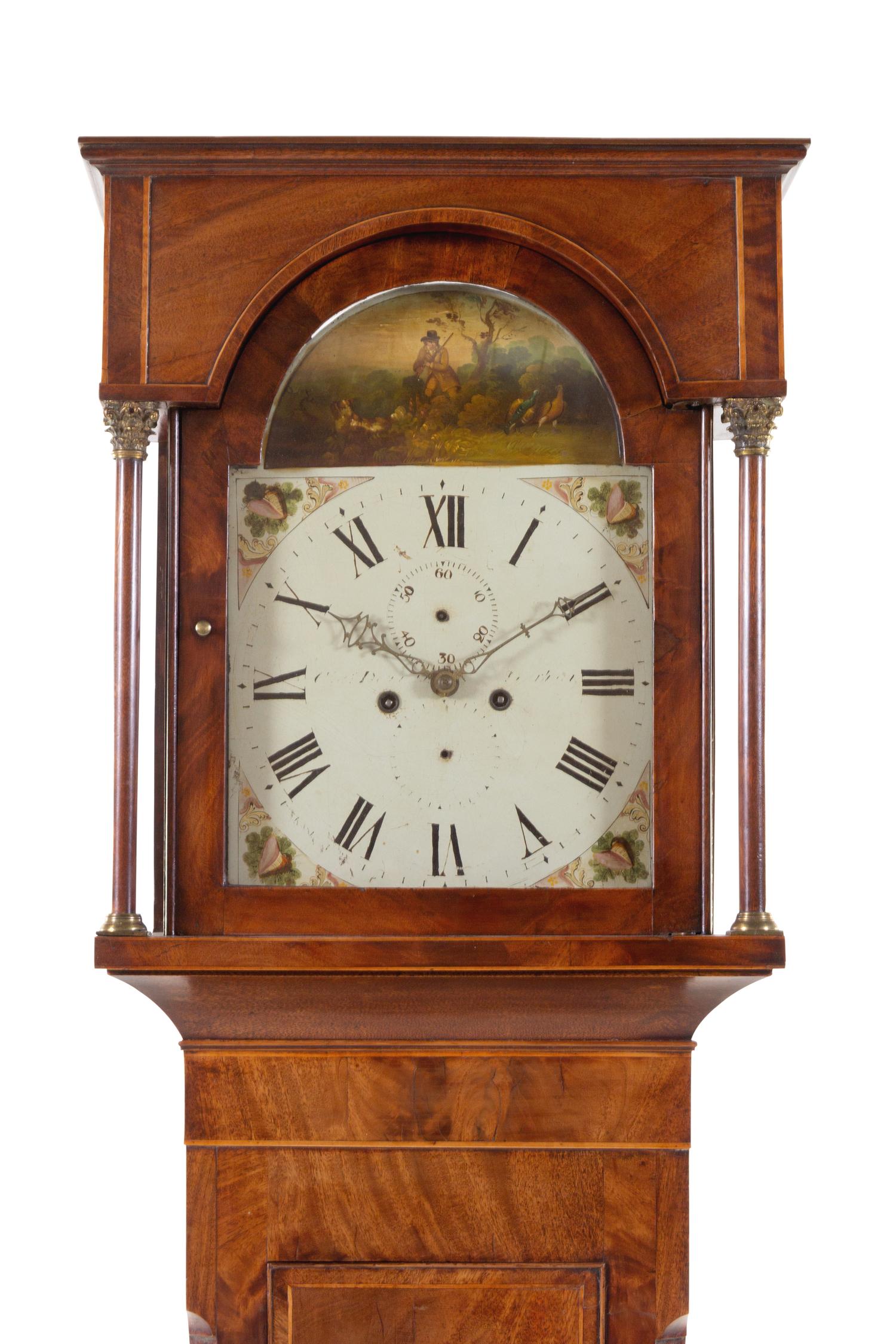 A Mahogany Tall Case Clock