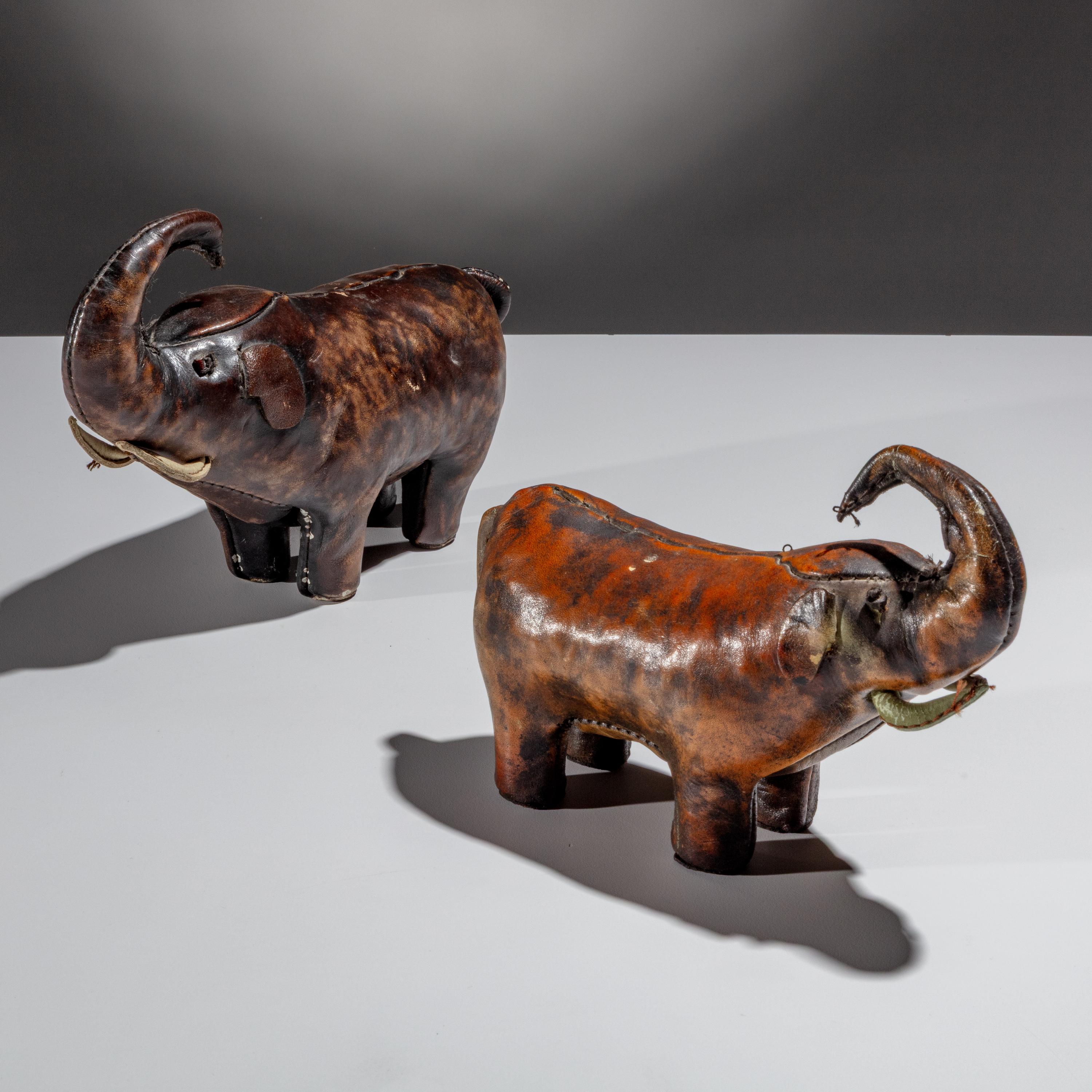 Dimitri Omersa Mid-20th Century, One Example Italian, One example likely Spanish — Two Elephant Figures