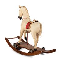 A Hide Covered Horse Pull Toy