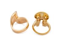 COLLECTION OF MODERNIST YELLOW GOLD RINGS