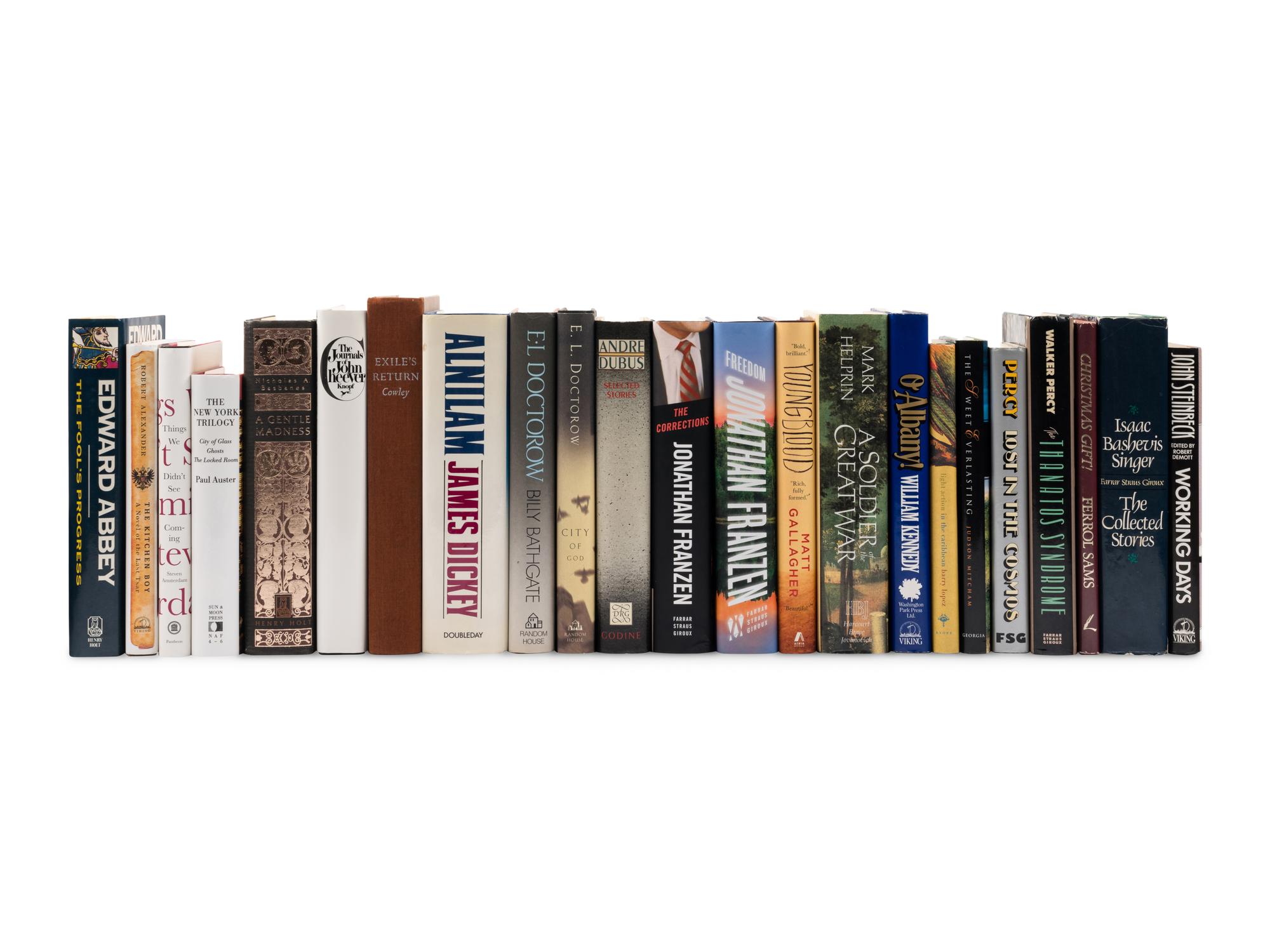 [LITERATURE - AMERICAN]. A group of 25 works by American authors published after 1980, MOST FIRST EDITIONS, MANY SIGNED OR INSCRIBED, comprising: