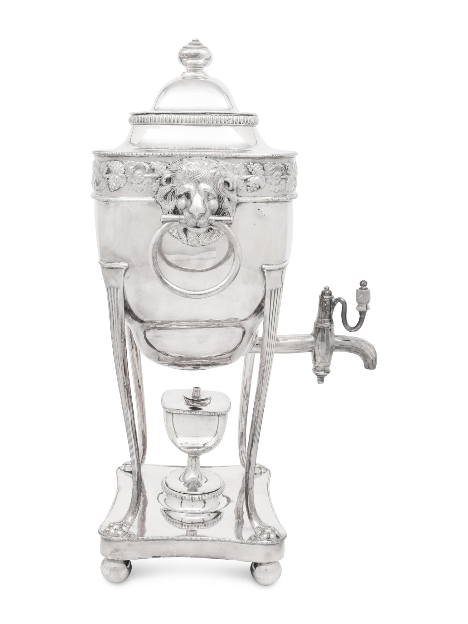 An English Silver-Plate Tea Urn