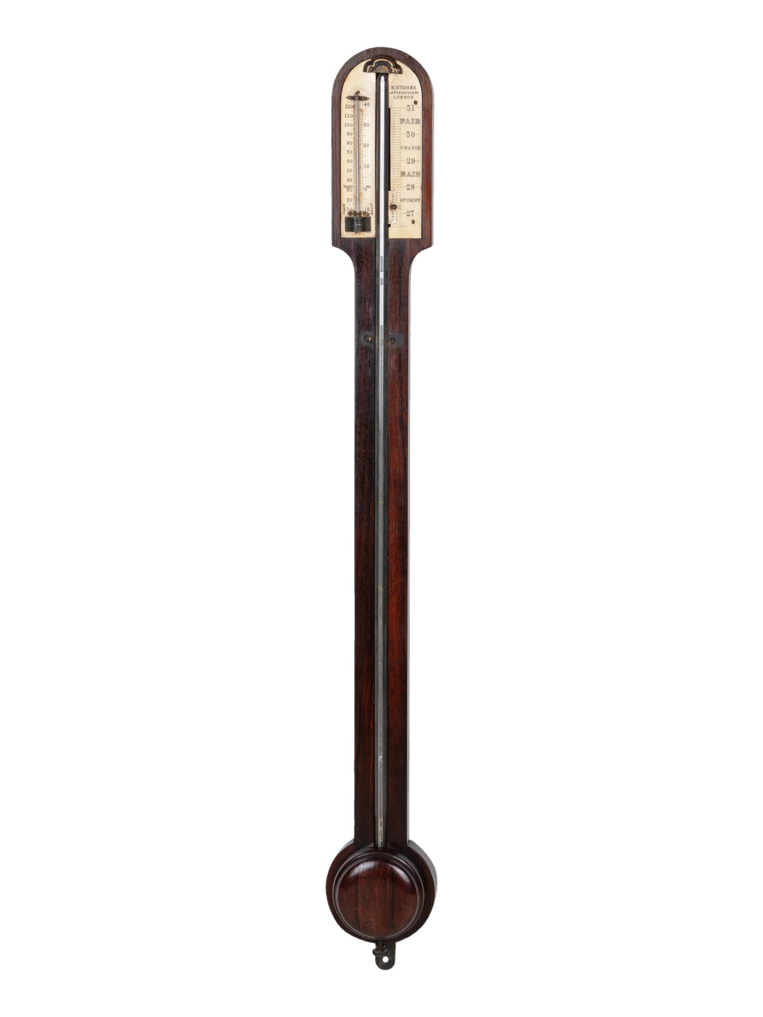 An English Rosewood Stick Barometer