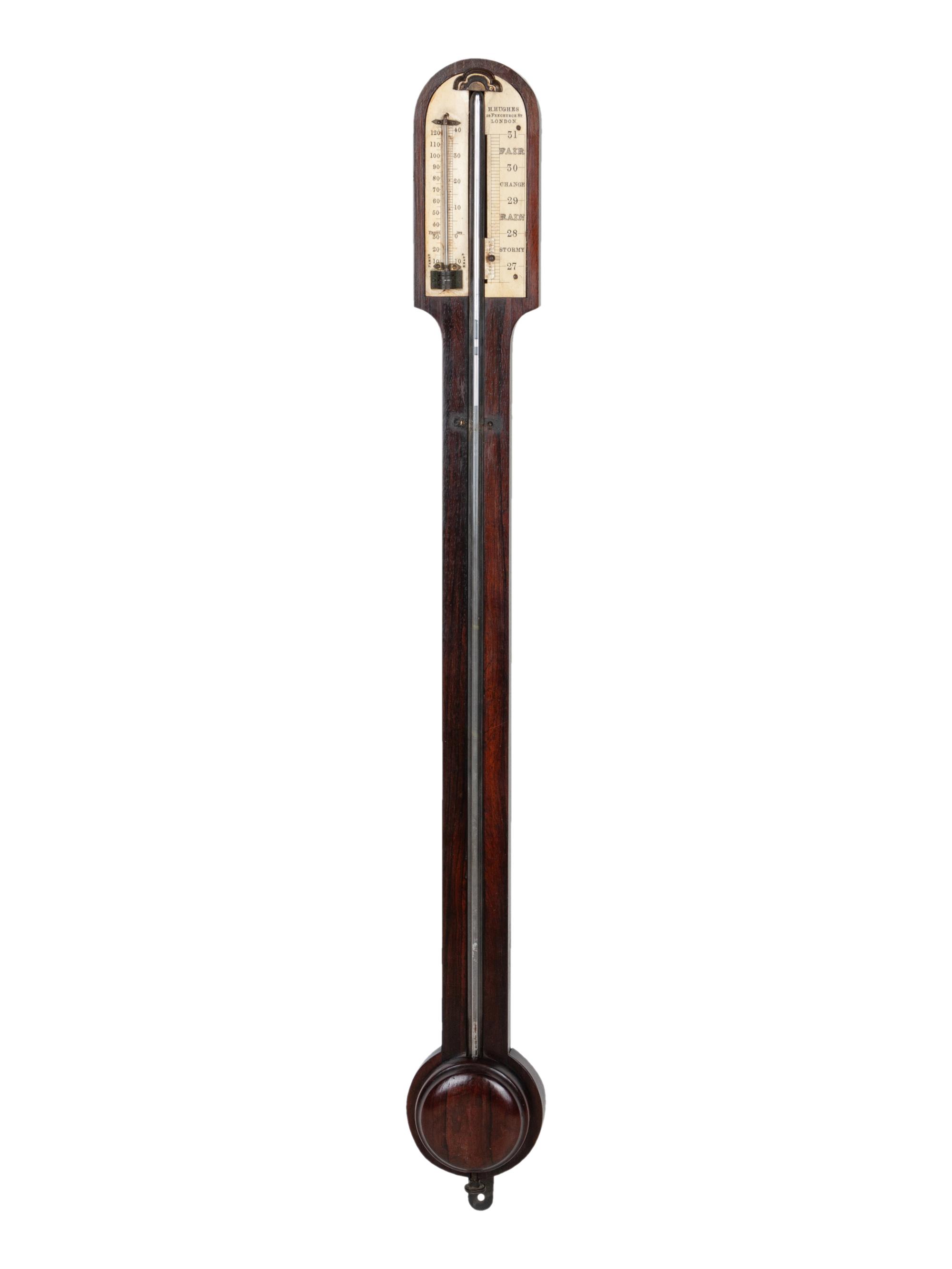 An English Rosewood Stick Barometer