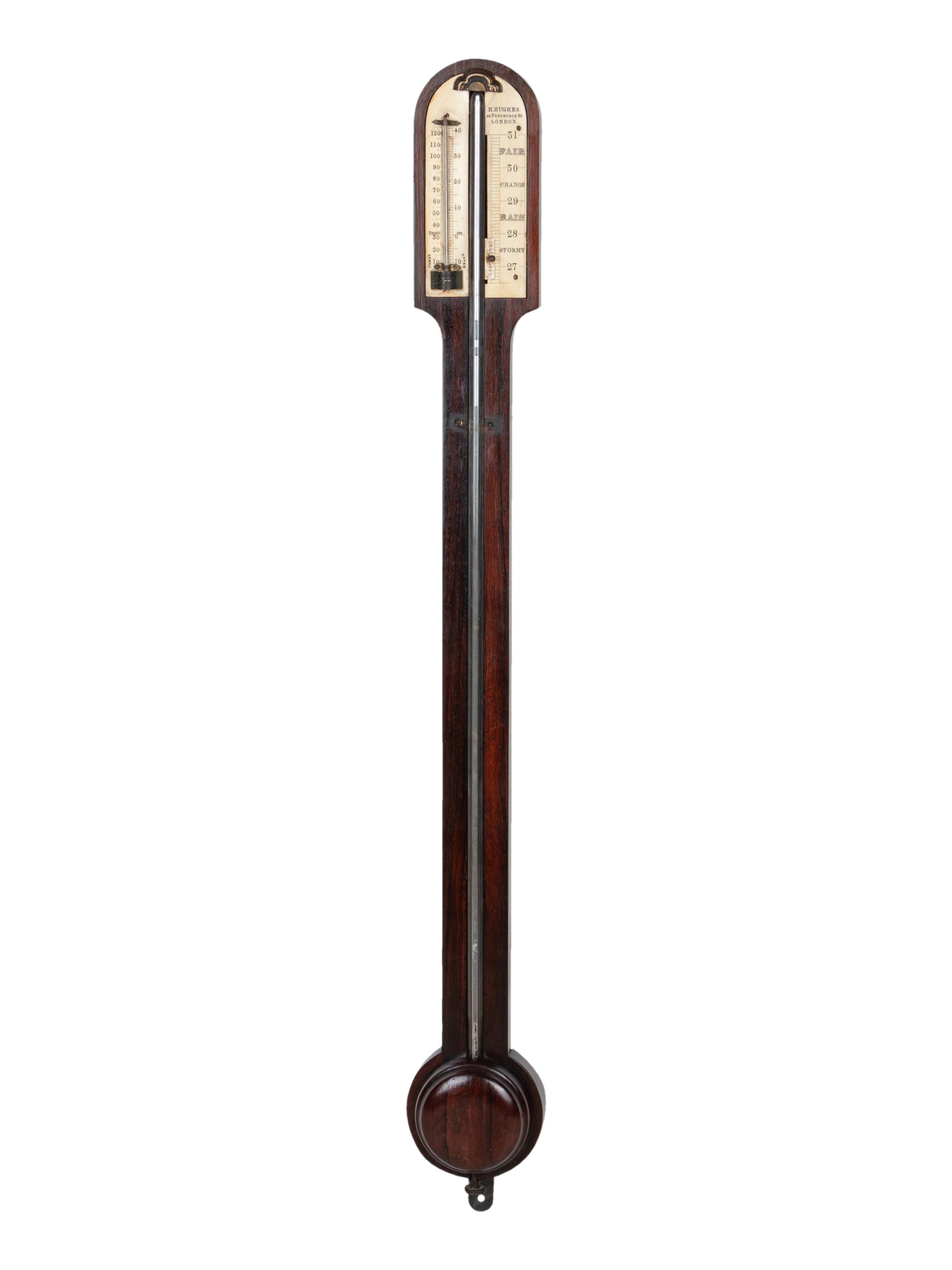 An English Rosewood Stick Barometer