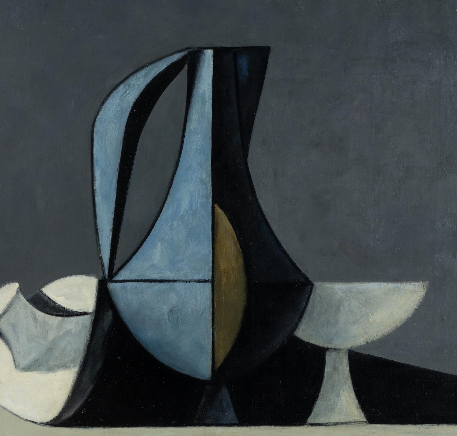 Still Life (with Lid, Pitcher, and Vase), c. 1953
