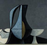 Still Life (with Lid, Pitcher, and Vase), c. 1953