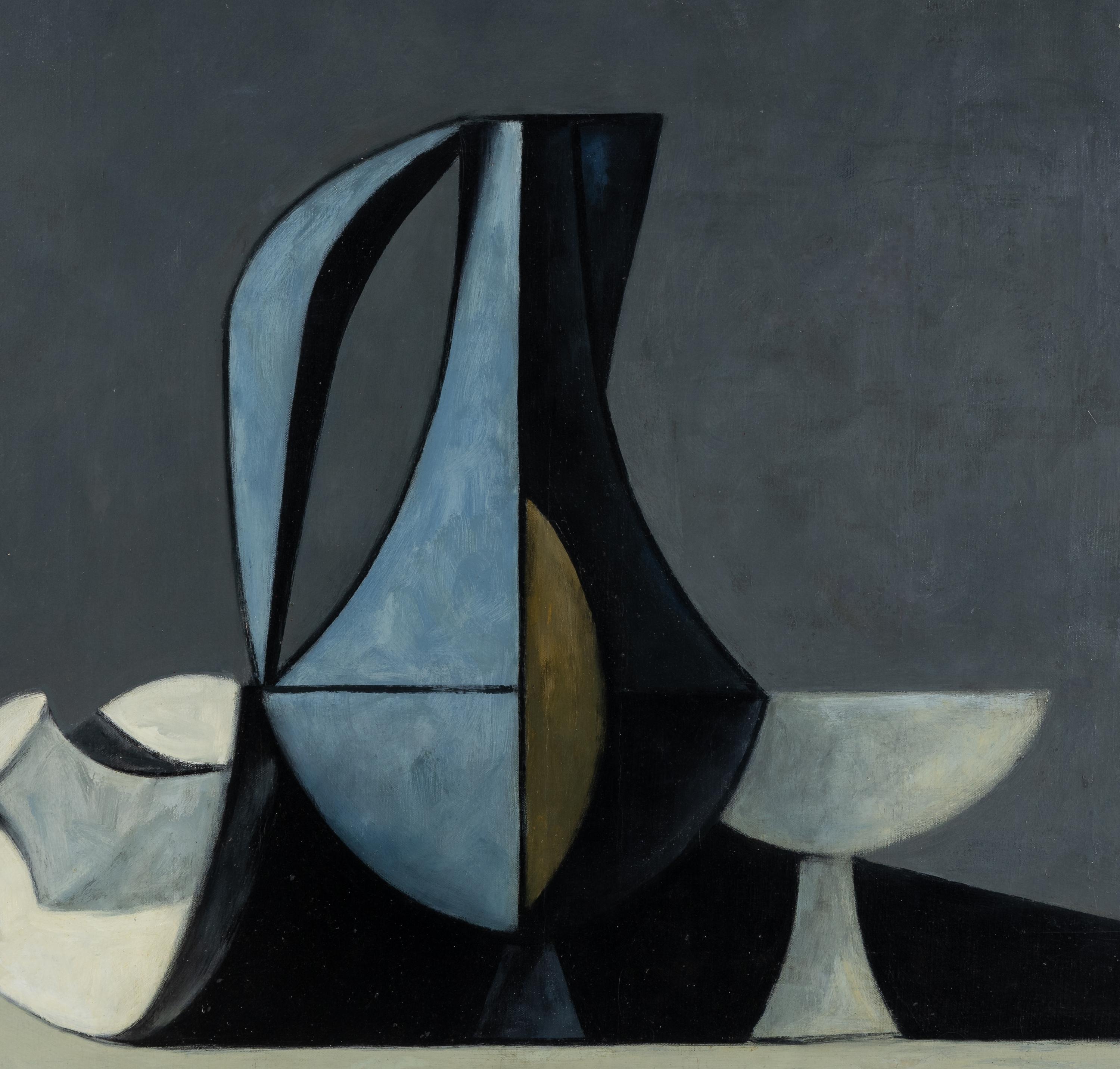 Still Life (with Lid, Pitcher, and Vase), c. 1953