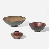 Three Pieces of Wedgwood Norman Wilson (1902-1985) Unique Ware UK, 1960s