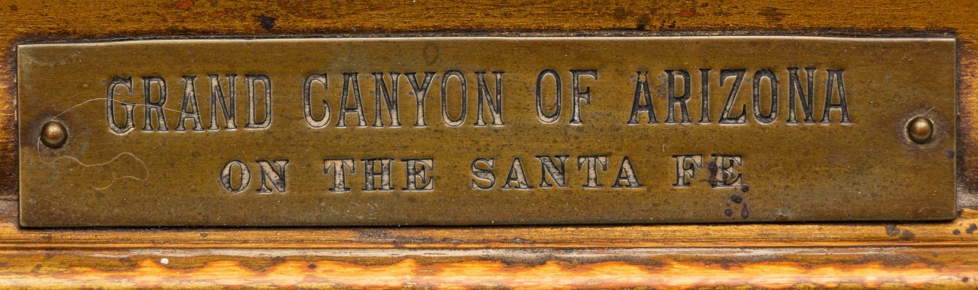 Grand Canyon of Arizona on the Santa Fe
