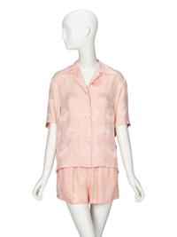 GUCCI, SILK ROBE & LOUNGE SHORT SET