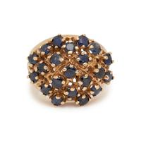 YELLOW GOLD AND SAPPHIRE RING