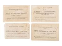 [CIVIL WAR]. 11 CDVs of artillery and fortifications from Brady's Album Gallery . 1862.