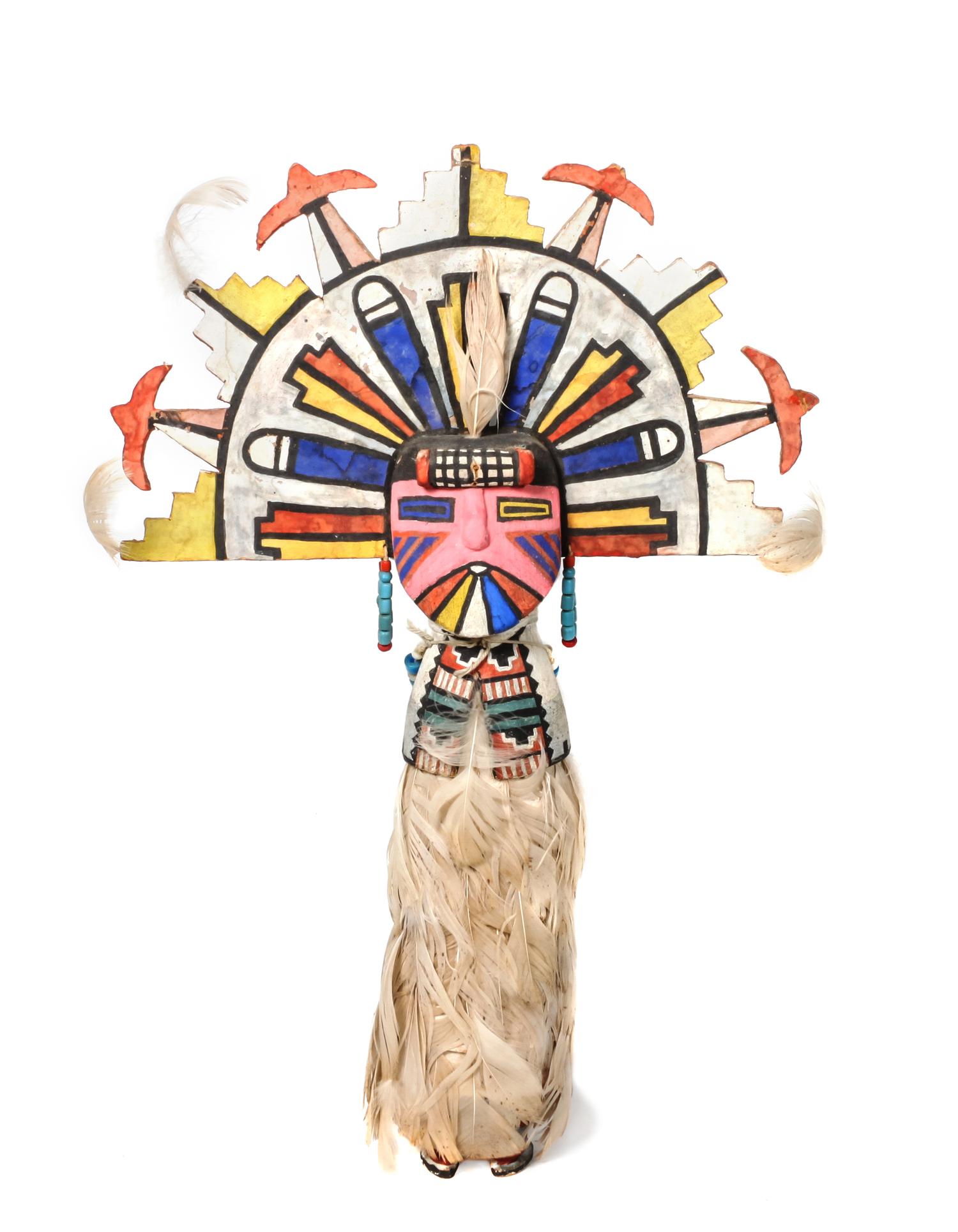 Hopi Polychrome Shalako Kachina Height 17 inches — Mid-20th Century