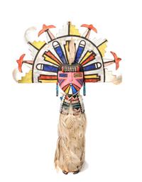 Hopi Polychrome Shalako Kachina Height 17 inches — Mid-20th Century