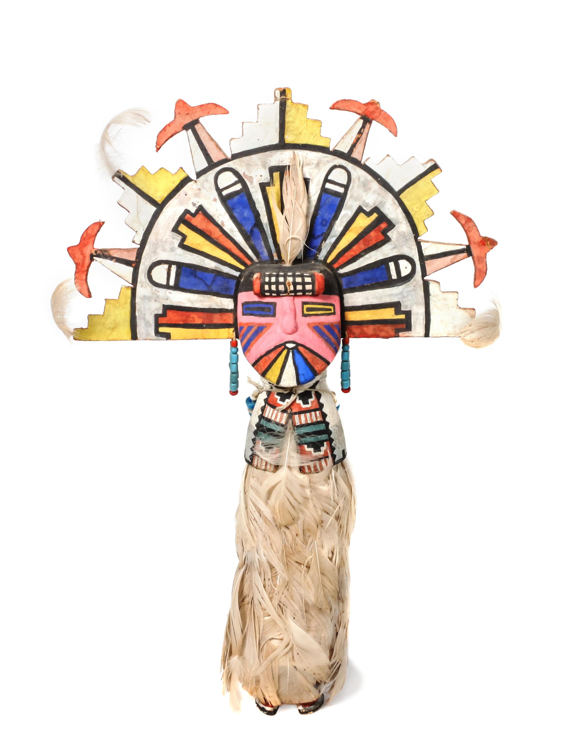 Hopi Polychrome Shalako Kachina Height 17 inches — Mid-20th Century