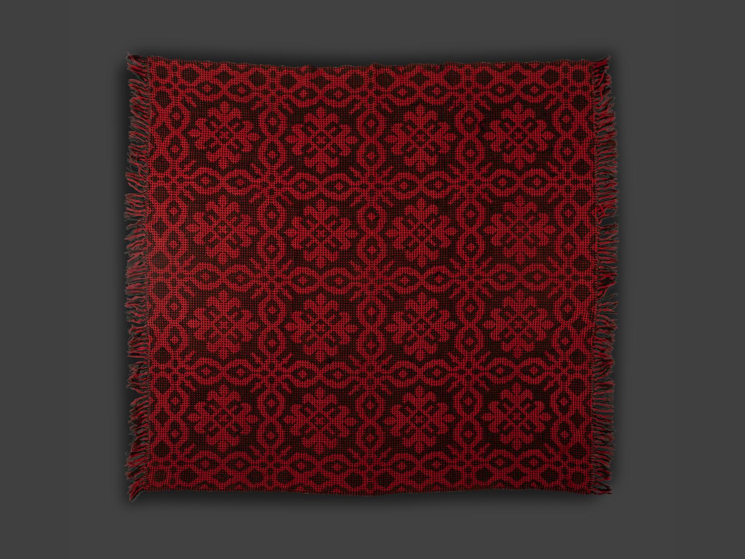 Four Jacquard Woven Coverlets, Including an Ohio Example