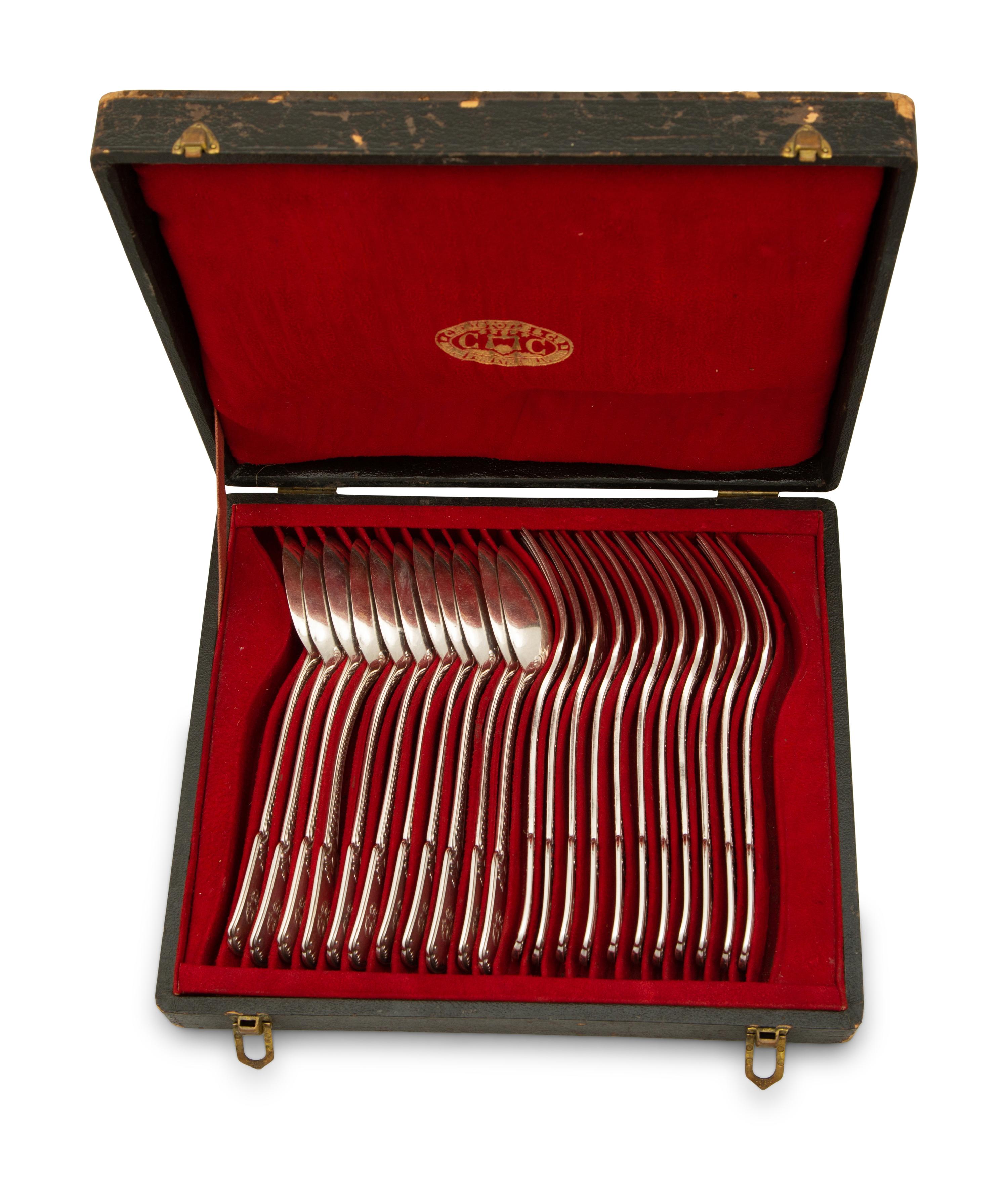 A Christofle Silver Plate Flatware Service — Second Half 19th Century