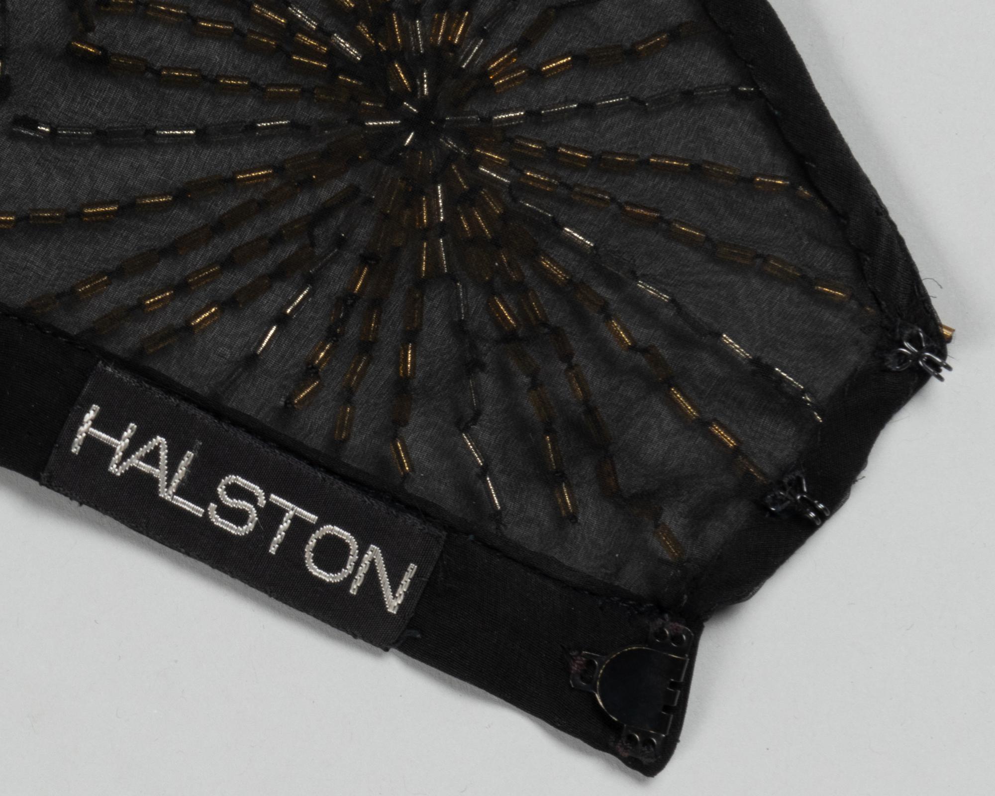 Halston Embellished Chiffon Pant Ensemble, Firework Collection, Fall/Winter 1980