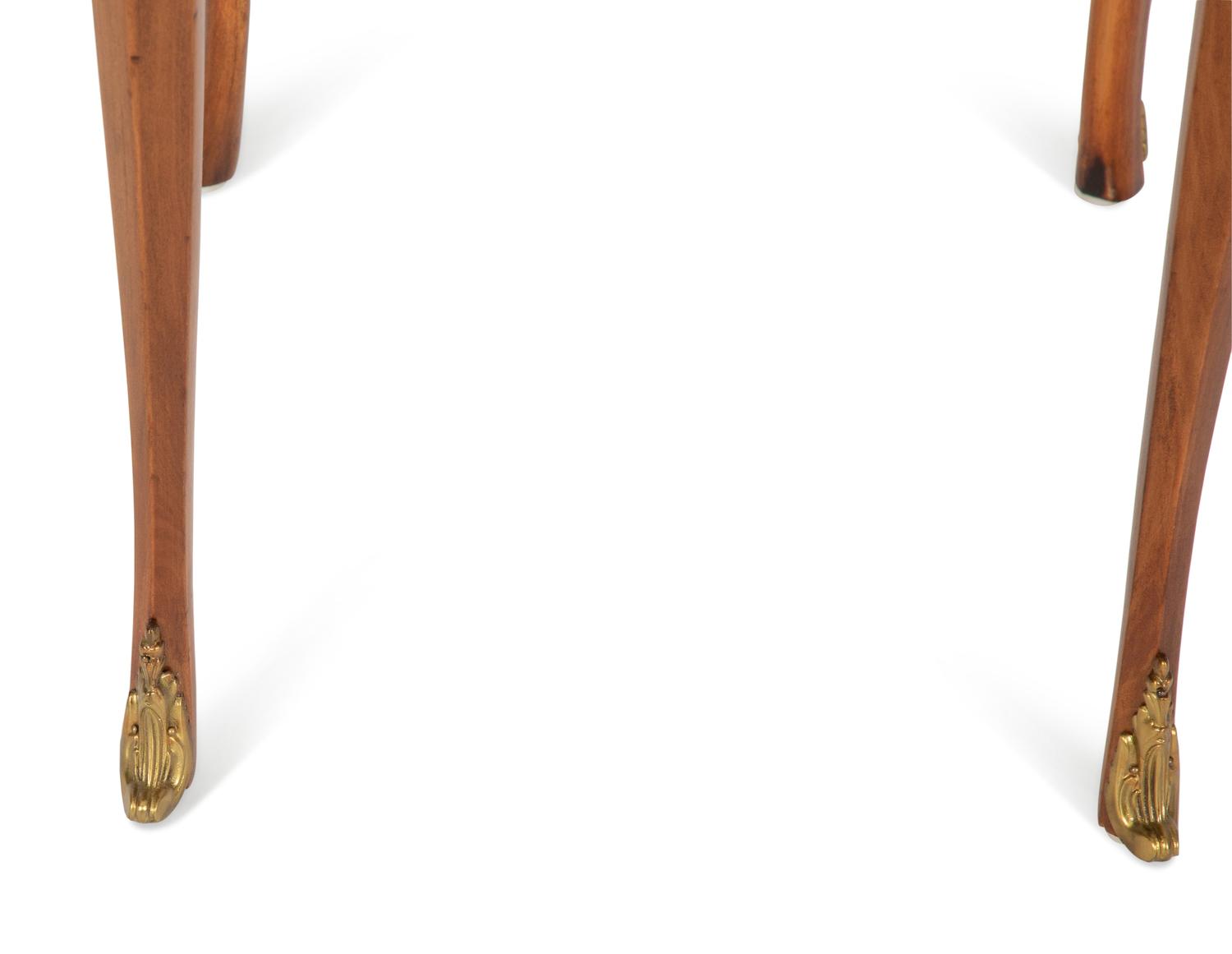 A Louis XV Style Gilt Bronze Mounted Parquetry Chiffonnier